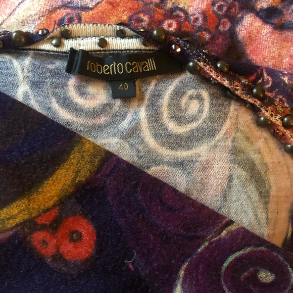 Roberto Cavalli cashmere Klimt sweater - size small - Picture 3 of 4